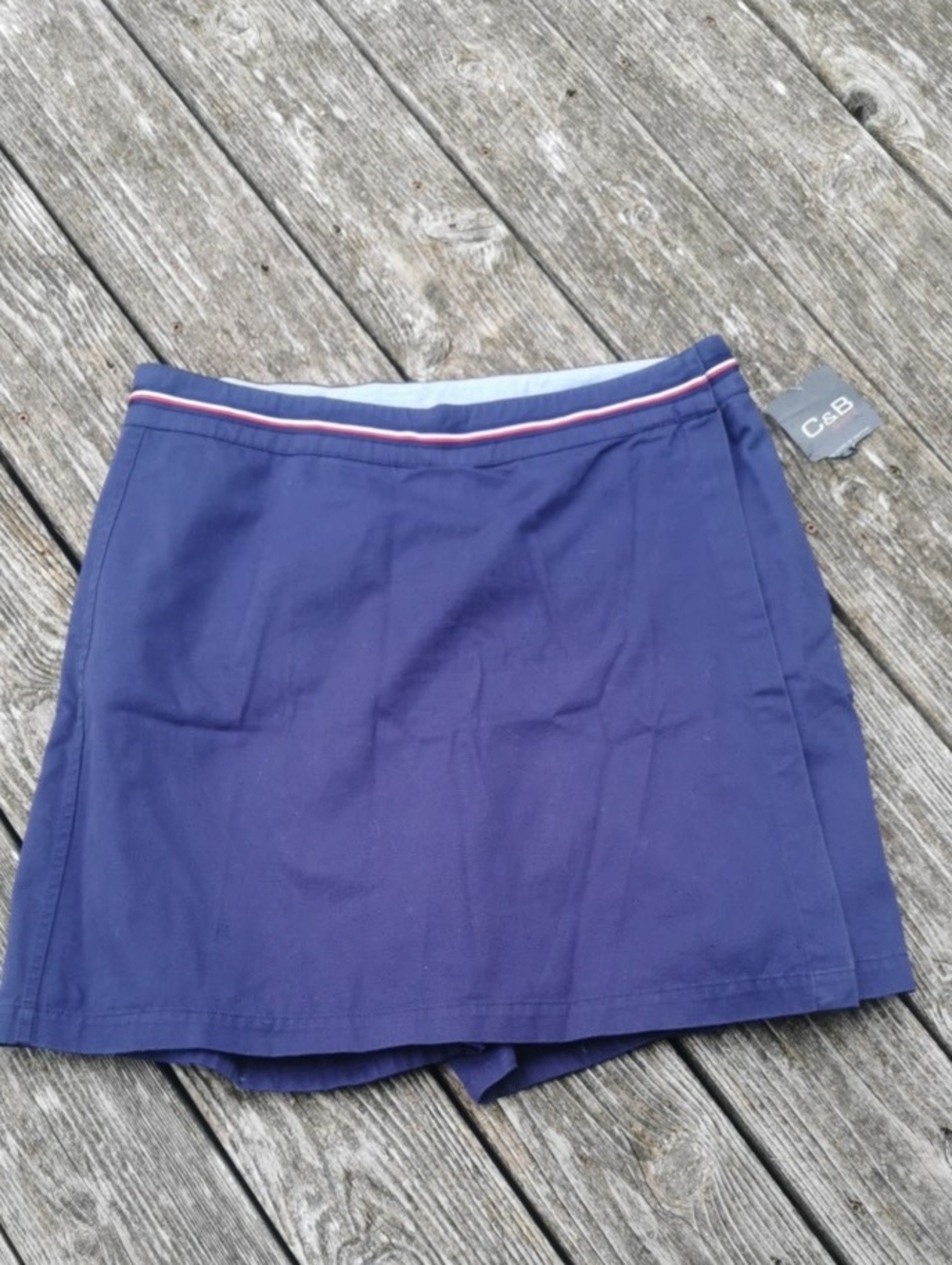 NWT Vintage C&B Sport Navy Blue Athletic Skort. Size 16